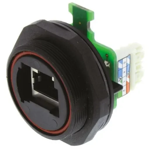 Bulgin Buccaneer Series Single-Port RJ45 Coupler, Cat5e, Shielded - PX0839/IDC product image