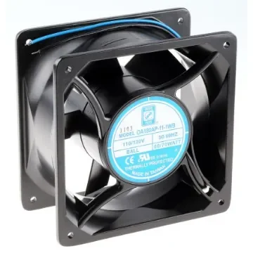RS PRO Axial Fan, 115 V ac, AC Operation, 713.6m³/h, 70W, 560mA Max, 176 x 176 x 89mm - 6196905 product image