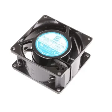 RS PRO Axial Fan, 115 V ac, AC Operation, 51m³/h, 9W, 120mA Max, 80 x 80 x 38mm - 6196983 product image
