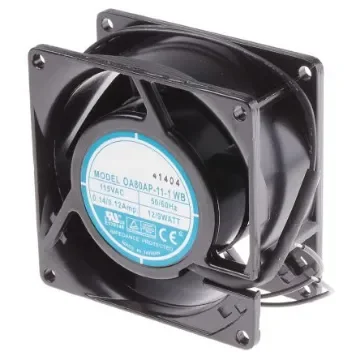 RS PRO Axial Fan, 115 V ac, AC Operation, 51m³/h, 9W, 120mA Max, 80 x 80 x 38mm - 6196999 product image