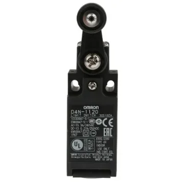 Omron D4N Series Roller Lever Interlock Switch, NO/NC, IP67, SPDT, 250V ac Max - D4N-1120 product image