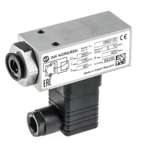 Norgren Pressure Switch, G 1/4 5bar to 70 bar - 0882100 product image