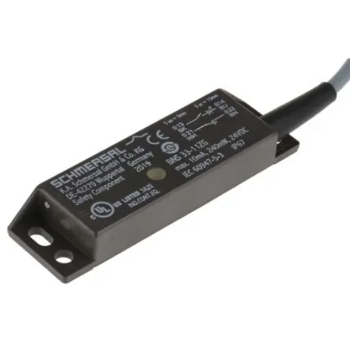 Schmersal BNS33 Series Magnetic Non-Contact Safety Switch, 24V dc, Plastic Housing, NO/NC, Cable - BNS 33-11ZG-2M product image