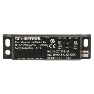 Schmersal BNS33 Series Magnetic Safety Switch, 60V ac/dc, Plastic Housing, M8 - BNS 33-02Z-ST-2187 product image