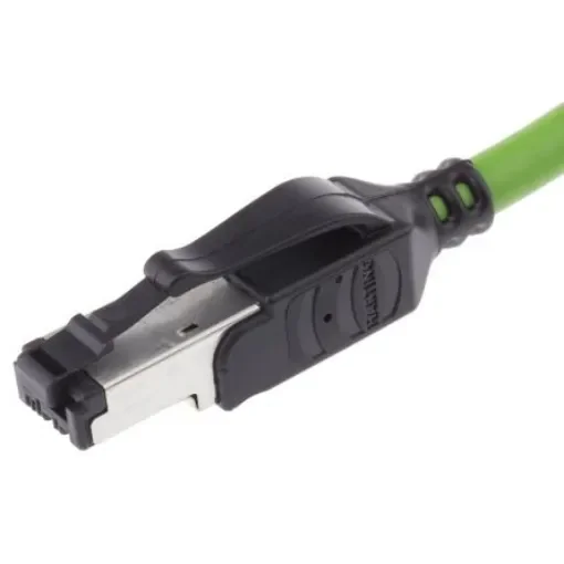HARTING, 1.5m Cat5, Green RJ45 to Male RJ45 Male, U/FTP Shielded, Terminated PVC Sheath - 09457711123 product image