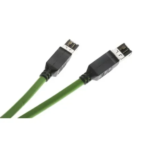 HARTING, 5m Cat5, Green RJ45 to Male RJ45 Male, U/FTP Shielded, Terminated PVC Sheath - 09457711127 product image
