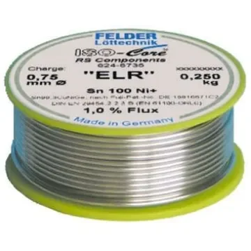 Felder Lottechnik Wire, 0.75mm Lead Free Solder, 227°C Melting Point - 5540940720 1037 product image