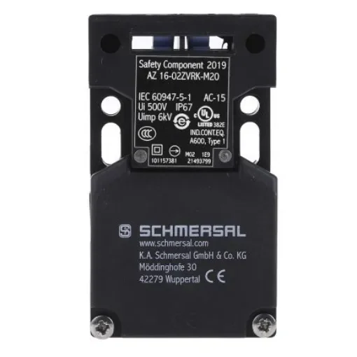 Schmersal AZ16 Safety Interlock Switch, 2NC, Keyed, Glass Fibre Reinforced Thermoplastic - AZ16-02ZVRK-M20 product image