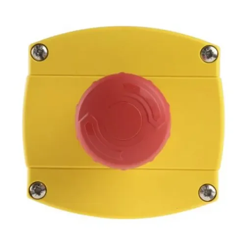 Allen Bradley 800F Series Twist Release Emergency Stop Push Button, Panel Mount, 2NC, IP69K - 800F-1YM3 product image