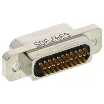 Glenair MWDM 21 Way Panel Mount D-sub Connector Socket - MWDM2L-21SS product image