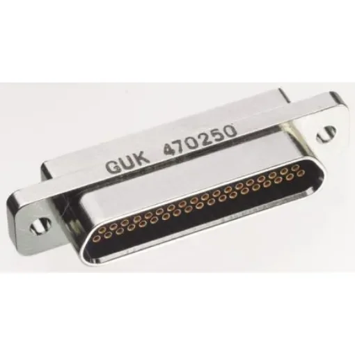 Glenair MWDM 100 Way Panel Mount D-sub Connector Socket, 1.27mm Pitch - MWDM2L-100SS product image