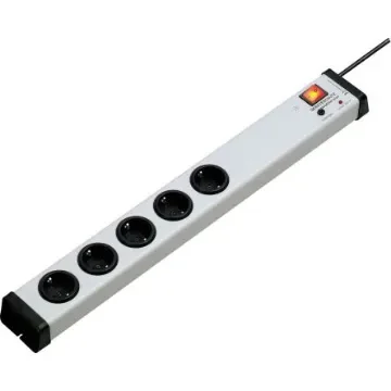 Bodo Ehmann Type F - German Schuko 5 Gang Power Distribution Unit, 1.5m Cable, 16A, 250 V, Surge Protected - 0207X00052301 product image