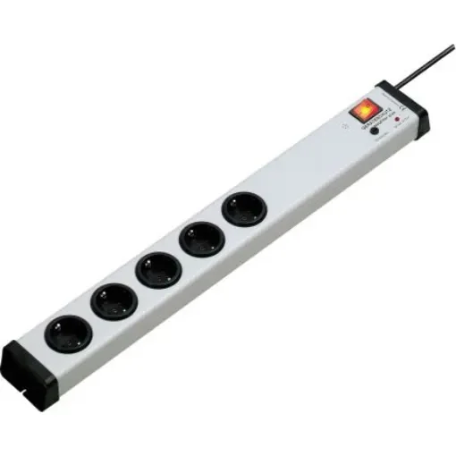 Bodo Ehmann Type F - German Schuko 5 Gang Power Distribution Unit, 1.5m Cable, 16A, 250 V, Surge Protected - 0207X00052301 product image