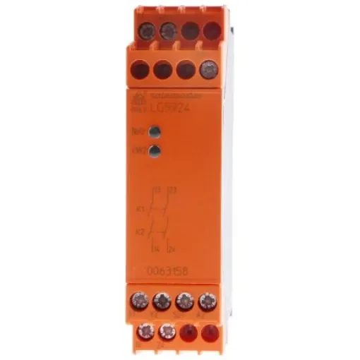Dold Safemaster LG5924 Emergency Stop Safety Relay, 24V ac/dc, Single Channel, 2 Safety Contacts - LG5924.02/61 DC24V product image