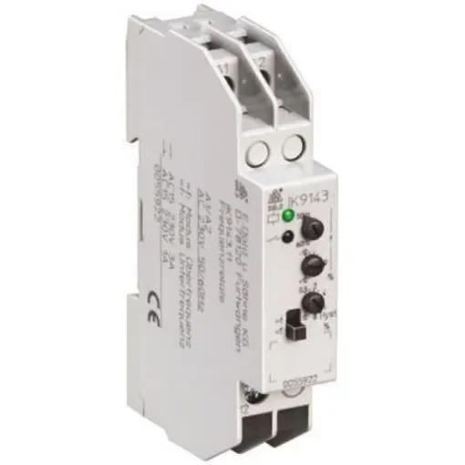 Dold Frequency Monitoring Relay, SPDT, DIN Rail - IK9143.11 AC50/60Hz 230V Hyst.0.5-10% product image
