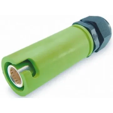 ITT Cannon, Veam Snaplock IP65 Green Cable Mount 1P Industrial Power Socket, Rated At 250A, 1.0 kV - SNLF-S-C25-25S-GN product image