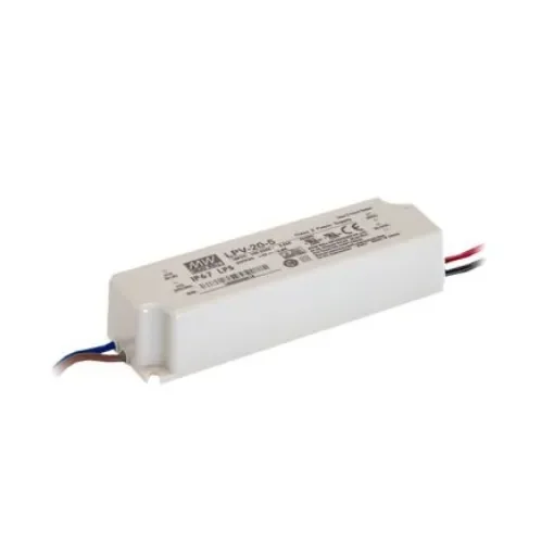MEAN WELL LED Driver, 12V Output, 20W Output, 1.67A Output, Constant Voltage - LPV-20-12 product image