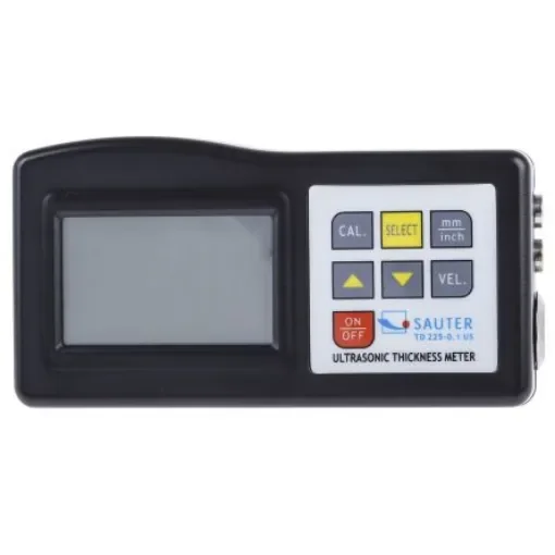 Sauter TD 225-0.1 US Thickness Meter, 1.2mm - 225mm, ±0.5 % Accuracy, 0.1 mm Resolution, Digital Display - TD 225-0.1US product image