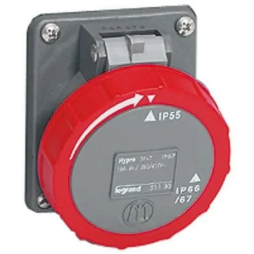 Legrand IP44 Red, Rated At 32A - 0 530 51 product image