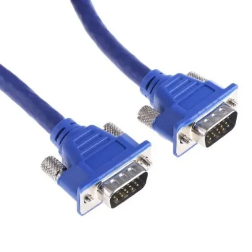 RS PRO Male VGA to Male VGA  Cable, 5m Blue - 6659554 product image