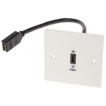 RS PRO Single Gang 1 Way Female HDMI Faceplate - 6659633 product image