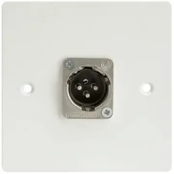 RS PRO Single Gang 1 Way Male XLR Faceplate - 6659639 product image