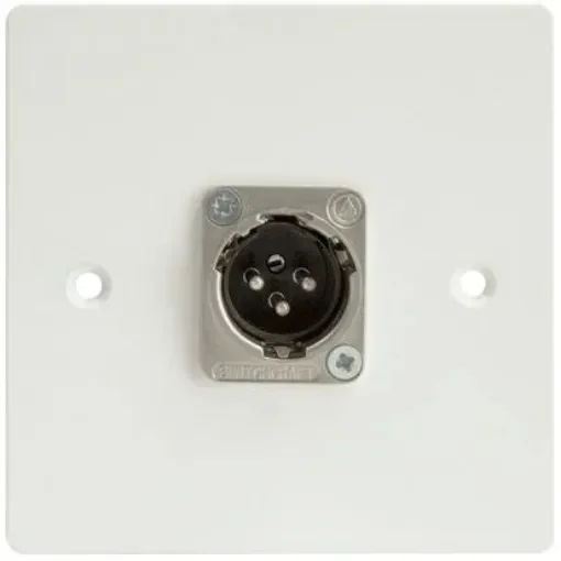 RS PRO Single Gang 1 Way Male XLR Faceplate - 6659639 product image