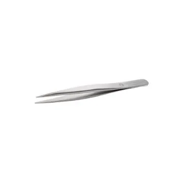 ideal-tek 120 mm, Stainless Steel, Flat; Rounded, Tweezers - 00.SA product image
