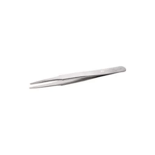 ideal-tek 120 mm, Stainless Steel, Flat; Rounded, Tweezers - 2A.SA product image