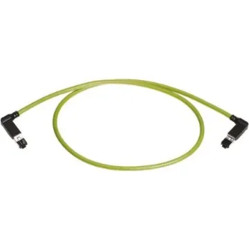 HARTING, 0.5m Cat5, Green RJ45 to Male RJ45 Male, U/FTP Shielded, Terminated PVC Sheath - 09470506023 product image