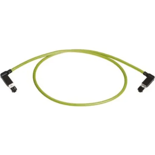 HARTING, 0.5m Cat5, Green RJ45 to Male RJ45 Male, U/FTP Shielded, Terminated PVC Sheath - 09470506023 product image