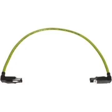HARTING, 2m Cat5, Green RJ45 to Male RJ45 Male, U/FTP Shielded, Terminated PVC Sheath - 09470304026 product image