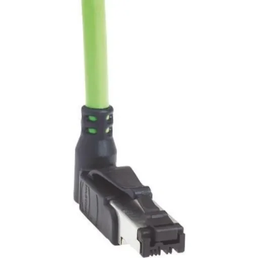 HARTING, 1m Cat5, Green RJ45 to Male Unterminated, U/FTP Shielded, Terminated PVC Sheath - 09470300024 product image