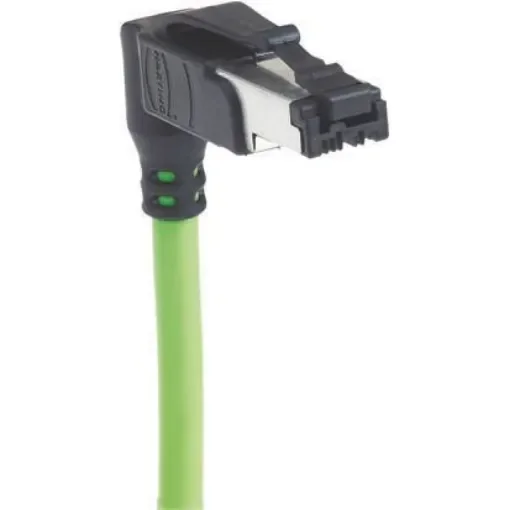 HARTING, 0.5m Cat5, Green RJ45 to Male Unterminated, U/FTP Shielded, Terminated PVC Sheath - 09470400023 product image