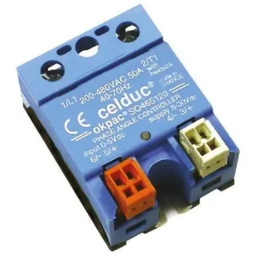Celduc SO4 Series Solid State Relay, 50 A Load, Panel Mount, 480 V ac Load, 10 V dc Control - SO465020 product image