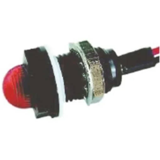 Marl Red Panel Mount Indicator, 2V dc, 8.5mm Mounting Hole Size, Lead Wires Termination, IP68 - 665-501-04-50 product image