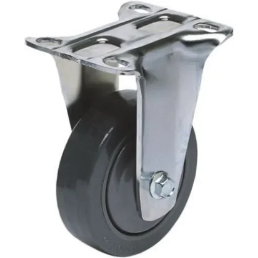 RS PRO Fixed Castor Wheel, 75kg Capacity, 100mm Wheel - 6667570 product image