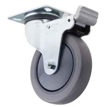 RS PRO Braked Swivel Castor Wheel, 90kg Capacity, 125mm Wheel - 6667577 product image