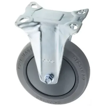 RS PRO Fixed Castor Wheel, 90kg Capacity, 125mm Wheel - 6667586 product image