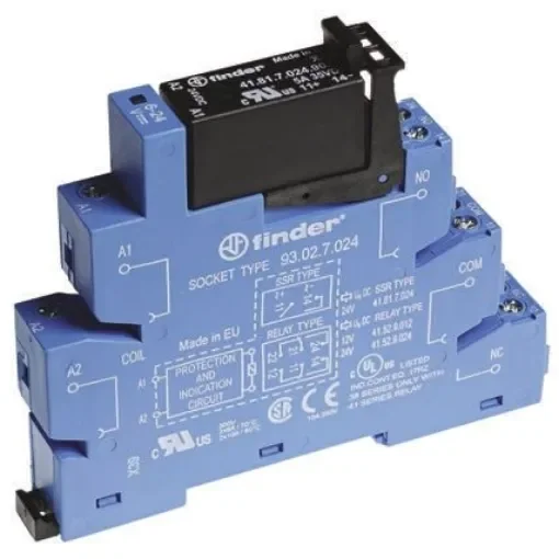 Finder 38 Series Interface Relay, DIN Rail Mount, 24V dc Coil, SPST - 38.31.7.024.9024 product image
