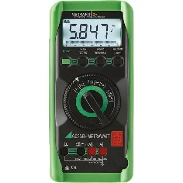 Gossen Metrawatt METRAHit 2+ Handheld Digital Multimeter, 15A ac Max, 10A dc Max, 600V ac Max - M205A product image