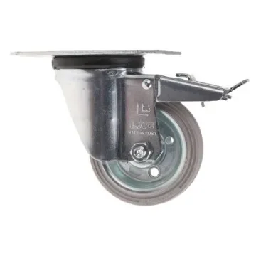 LAG Braked Swivel Castor Wheel, 60kg Capacity, 80mm Wheel - 12254G FR product image