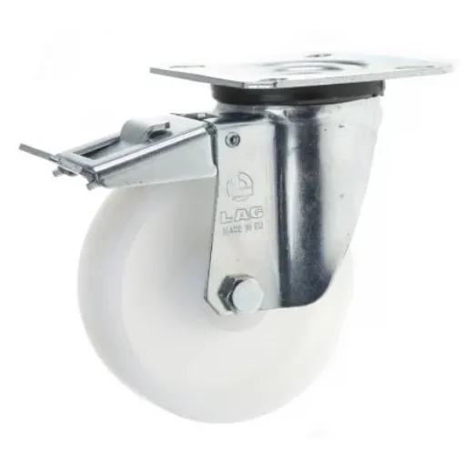 LAG Braked Swivel Castor Wheel, 120kg Capacity, 100mm Wheel - 18765  FR product image