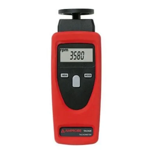 Amprobe Tachometer Best Accuracy ±0.02% + 1 Digit - Contact, Non Contact LCD 9999 rpm, 99999 rpm - TACH20 product image