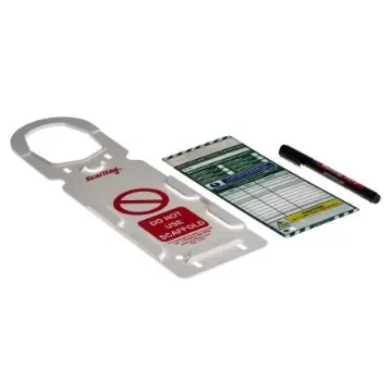 ScaffTag White on Green Safety Scaffolding Tag, English Language, 1 per Pack - SCF01 product image