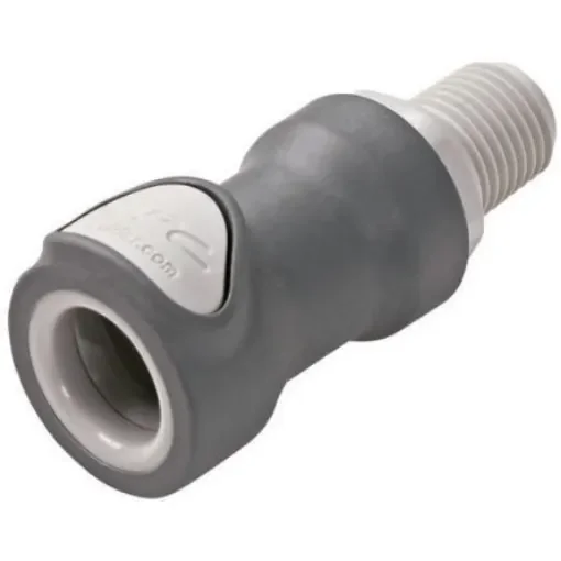 Colder Products Hose Connector, Straight Threaded Coupling, BSPT 1/4in, 8.3 bar - NS4D10040 product image