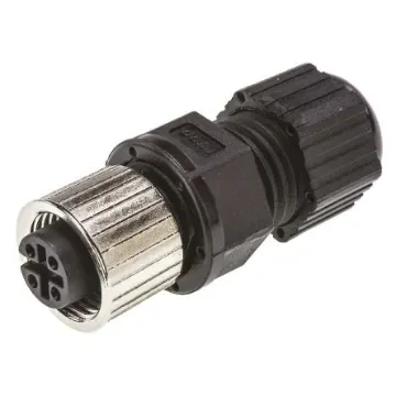 TE Connectivity Circular Connector, 4 Contacts, Cable Mount, M12 Connector, Socket, Female, IP67 - 1838274-2 product image