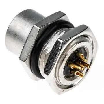 TE Connectivity Circular Connector, 5 Contacts, Panel Mount, M12 Connector, Socket, Female, IP67 - 1838891-3 product image