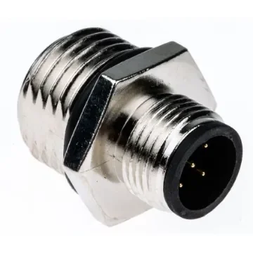 TE Connectivity Circular Connector, 5 Contacts, Panel Mount, M12 Connector, Plug, Male, IP67 - 1838893-3 product image
