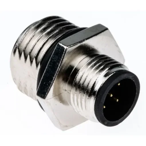 TE Connectivity Circular Connector, 5 Contacts, Panel Mount, M12 Connector, Plug, Male, IP67 - 1838893-3 product image